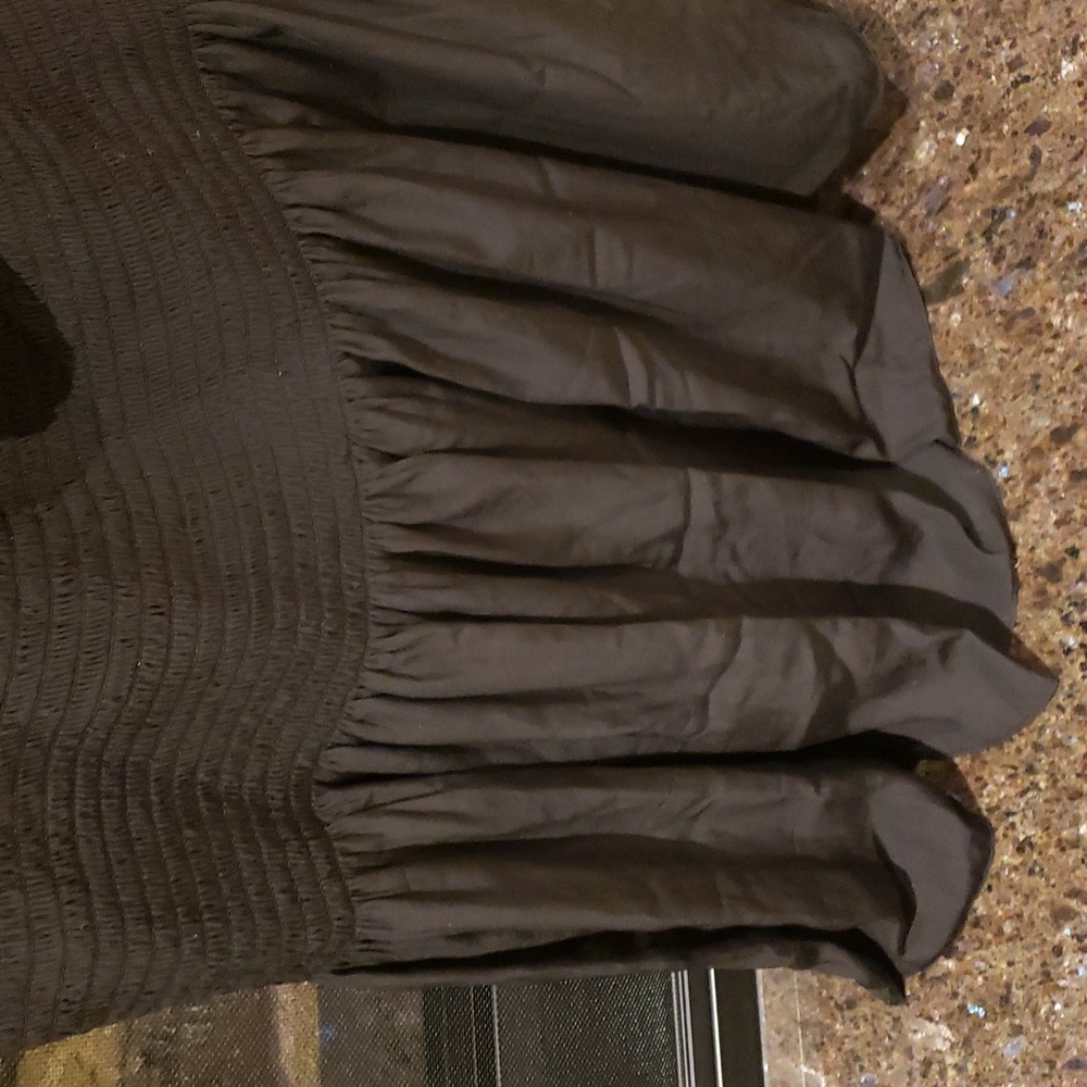 RAMY BROOK Black Silky Leah One Shoulder Smocked Waist Mini Dress - Picture 12 of 17